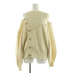 スナイデル SNIDEL オープンショルダーボタンニットプルオーバー セーター 長袖 フェイクレイヤード ボリュームスリーブ ONE アイボリー /MY ■OS