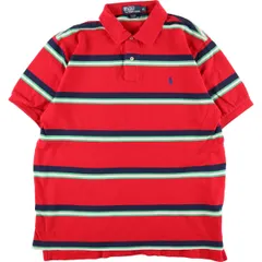 古着 ラルフローレン Ralph Lauren POLO by Ralph Lauren 半袖 ボーダー ポロシャツ メンズXL/eaa359088