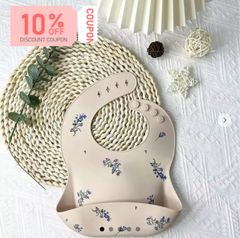 【フォロー割で10%OFF】シリコンスタイ　お食事グッズ 　お食事スタイ　お食事エプロン　シリコンビブ　エプロン　保育園　ギフト　ベビー