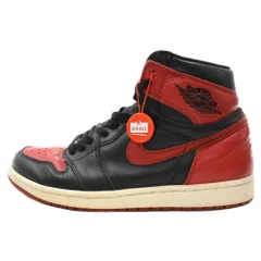 NIKE (ナイキ) 16年製 AIR JORDAN 1 RETRO HIGH OG BANNED BRED エアジョーダン1 ブレッド ハイカットスニーカー レッド/ブラック US10-28cm 555088-001