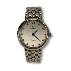 OMEGA オメガ ヴィンテージ アンティーク 腕時計  DEVILLE ダイヤ11P K18WG 750  ETA Cal. 210.001  総重量約41.8g 中古品