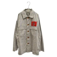 Vivienne Westwood MAN (ヴィヴィアンウエストウッドマン) UTILITY SHIRT CHECK ORB PATCH チェック シャツ ジャケット ブラウン グレー VW‐V1‐84660のサムネイル