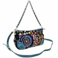 シンクビー！ 2WAYバッグ リッピ 2WAYショルダーバッグ ファブリック レザー 革 ビーズ スパンコール ラインストーン マルチカラー Think Bee! Lippi 幾何学模様 斜め掛け 肩掛け バッグ バック カバン 鞄 レディース 女性