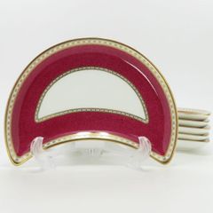 ウェッジウッド プレート□ユーランダーパウダー ルビー 20cm 6枚