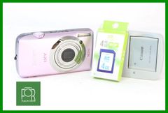 【動作保証・点検済】良品■到着後即使える■Canon IXY 10S ﾋﾟﾝｸ■バッテリー・チャージャー・4GB SDカード付き■AC307