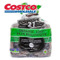 有機食パン 21穀オーガニックパン 765ｇ×2 4斤 送料無料 コストコ ORGANIC LOAF PAIN BIOLOGIQUE 有機 食パン 雑穀 オーガニック