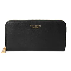 新品 ケイトスペード kate spade 長財布 ZIP AROUND CONTINENTAL WALLET ブラック