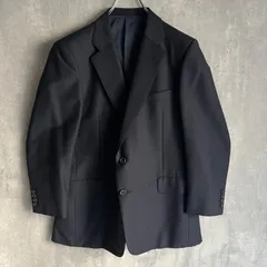 90s　Burberry's　バーバリーズ　ウールスーツ　シングル　セットアップ　モヘア混　ネイビー　クラシック　スタイルアップ　AB6