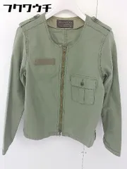 ◇ URBAN RESEARCH DOORS アーバンリサーチ 長袖 ノーカラー ジャケット サイズF カーキ レディース  【1110120005577】のサムネイル