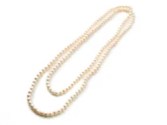 パール ネックレス ロング 120cm 真珠 淡水パール ロングネックレス ホワイト レディース アクセサリー