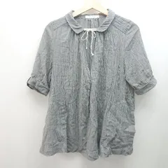 ◇ handsofcreation ハンズオブクリエイション 無地 大人 長袖 ブラウス サイズF グレー系 レディース E 【1306190013172】のサムネイル