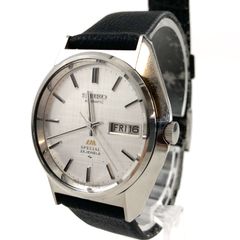 SEIKO セイコー 5216-8020 SS×レザー/AT シルバー文字盤 メンズ腕時計 稼動品【PF-128】