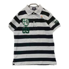 サイズ：4 PEARLY GATES パーリーゲイツ 053-8160103 半袖ポロシャツ ボーダー柄 グレー系 [240101497086] ゴルフウェア メンズ ストスト