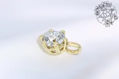 14K　ペンダントトップ　イエローゴールド　ラボグロウンダイヤモンド　ラボダイヤ　0.5カラット　ハワイアンジュエリー　ハワジュ　アクセサリー　ネックレスチェーン　別売り　レディース　女性　高級感　人気　天然　宝石　上品　一粒ネックレス　お祝い　プレゼント