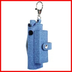 (ブルー) アクセサリー ONE対応 ILUMA シガレット 保護ケース IQOSイルマワン向け アクセサリ 加熱式たばこ用 ヒートスティックケース アイコスイルマワン向け 大人 カラビナ付き まとめて収納ケース 2点 タバコケース＋イルマワンケース ケース