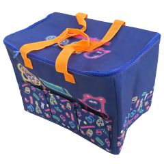 [중고] 가방 총 무늬 네온 아트 보냉 토트 백 [타베코 도부츠]