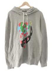 CDG by COMME des GARCONS シーディージー バイ コムデギャルソン 21AW Tim Comix Heather プリントスウェットパーカー グレー系 サイズ：XLのサムネイル