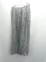 ◇ Θ ZARA ザラ フロントスリット デニム ロング ストレート スカート サイズ S ブラック系 レディース E  【1411280043325】