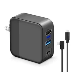 3in1多機能 switchドック HDMI 変換アダプター 45W 急速充電 Type-c充電器（HDMI/USB 3.0/TYPE-C)ACアダプター PSE認証済 過電流保護 コンパクト switch ドック代用品 switch oled/iPhone1