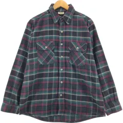 古着 90年代 ファイブブラザー Five Brother 長袖 ヘビーネルチェックシャツ USA製 メンズL相当/eaa533639