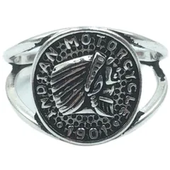 ルバーアクセサリー デザインリング カレッジリング シルバー925 131A