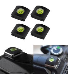 ４個 汎用 ユニバーサル ホットシュー カバー キャップ 保護カバー Hot Shoe Cover バブル 水準器付き