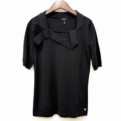 #wnc エスカーダ ESCADA カットソー 32 黒 半袖 ニット リボン レディース [860003]のサムネイル