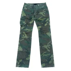 JOHNBULL 迷彩柄 スリム ストレートデニム カーゴ CAMO 11135ホ 61-0597 メンズM ジョンブル