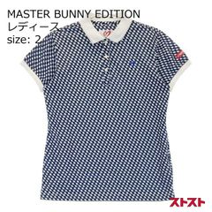 MASTER BUNNY EDITION ポロシャツ 半袖 総柄 ネイビー 1 - メルカリ