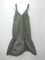 ◇ Bab バブ カジュアル ジャンパースカート ノースリーブ ロング ワンピース サイズM ダークグリーン系 レディース P  【1310020011023】