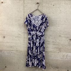 EGERIE エジェリ キレイなブルー柄ワンピース