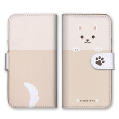 Xperia 10 VI SO-52E 케이스 수첩형 익스페리어 10 6 스마트폰 케이스 휴대 케이스 시바개 흑시바 시바 네 시바켄 콩 시바 시바 시바 시바 개 상품 귀여운 베이지 컬러 03