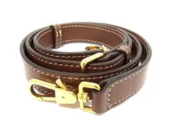 ■極美品■ BURBERRY バーバリー レザー バッグ用 ショルダーストラップ 斜め掛け 肩掛け メンズ レディース ブラウン系 AQ7397 のサムネイル
