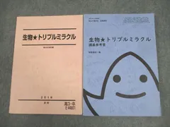 2023年生物トリプルミラクル夏冬　朝霞靖俊 Amazon.co.jp: 生物トリプルミラクル 朝霞靖俊編 駿台予備学校