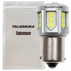 【特価商品】竹村商会 s25 シングル トラック野郎御用達 バックランプ専用バルブ 12v 24v Takenous led ホワイト 2個セット