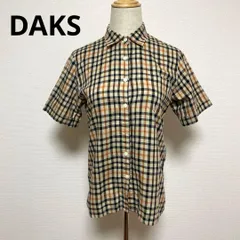 DAKS ダックス チェック柄 半袖シャツ レディース 9 おしゃれ