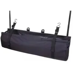 RYOHIN Lab.(良品ラボ) ラゲッジルームバッグ 車 収納バッグ 大容量 車用品 便利グッズ リアシート専用 簡単ヘッドレスト取り付け ブラック 1個 