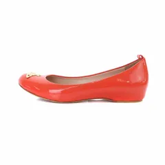 ヴィヴィアンウエストウッド Vivienne Westwood パンプス フラットシューズ ローヒール ラウンドトゥ パテントレザー 37 23.5cm オレンジ /IN ■OSのサムネイル