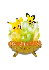 【中古】食玩 トレーディングフィギュア 1.ピカチュウ＆ピチュー 「Pokemon Gemstone Collection」