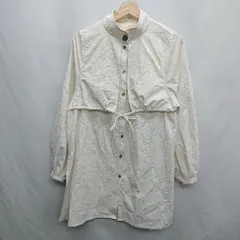 ◇ JEANASIS ジーナシス ナイロン系 カジュアル おしゃれ 長袖 シャツ ブラウス サイズF オフホワイト系 レディース E  【1406180103989】