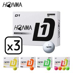 HONMA ホンマ D1 Ball 2024 D1 ボール 【選べる3ダース】（12個入り）<!-利用不可文字-!>3【BT2401】