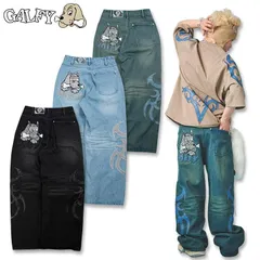 ガルフィー GALFY 部族長 デニム パンツ 152031 #20 BLACK #70 L.INDIGO #90 BROWN.INDIGO ヤンキー ギャル メンズ レディース 25SSのサムネイル