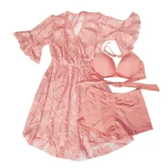 ☆ ピンク ☆ 水着 3点セット kswimsuit04 レディース 水着 3点セット 3点 セット タンキニ 体型カバー ビキニ レース ワンピース セパレート かわいい 可愛い ツーピース 大人 おしゃれ 夏 海 レジャー プール 旅行 トラベル セクシー