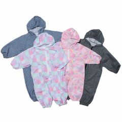YUK レインロンパース　BABY yk23sp193rr レインウェア ベビー　つなぎ　キッズ 80cm　90cm  防水yuk 保育園　幼稚園 家族でお揃い 防水 超撥水yuk