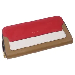 極美品 マルニ MARNI 財布 長財布 ロングウォレット レザー ラウンドファのサムネイル