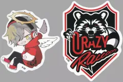 【中古】シール・ステッカー だるまいずごっど ステッカー2枚セット 「DMMスクラッチ! Crazy Raccoon スクラッチ第六弾」 E-1賞