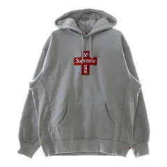 SUPREME (シュプリーム) 20AW Cross Box Logo Hooded Sweatshirt クロスボックスロゴ スウェット プルオーバーパーカー グレー