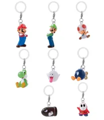 【中古】ストラップ 全8種セット 「スーパーマリオ めじるしアクセサリー」
