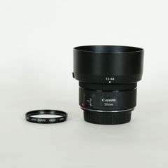 [美品｜フィルター・フード付] Canon EF50mm F1.8 STM / キヤノンEFマウント / フルサイズ