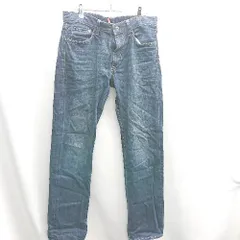 ◇ Θ UNIQLO ユニクロ 綿 デニム サイズ31 ブルー系 メンズ E  【1410100033317】